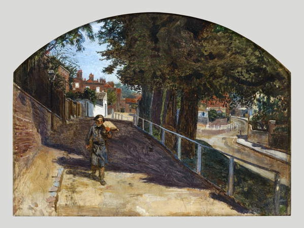 Detail of Heath Street, Hampstead, 1852-55 by Ford Madox Brown