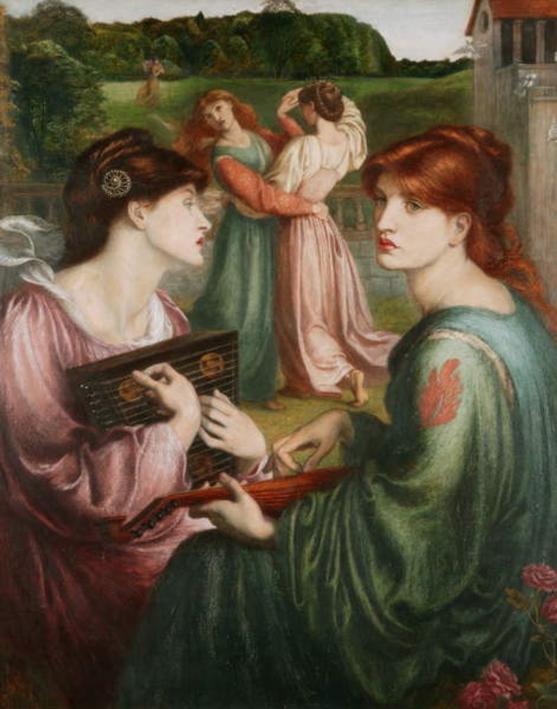 Detail of The Bower Meadow, 1850-72 by Dante Gabriel Charles Rossetti