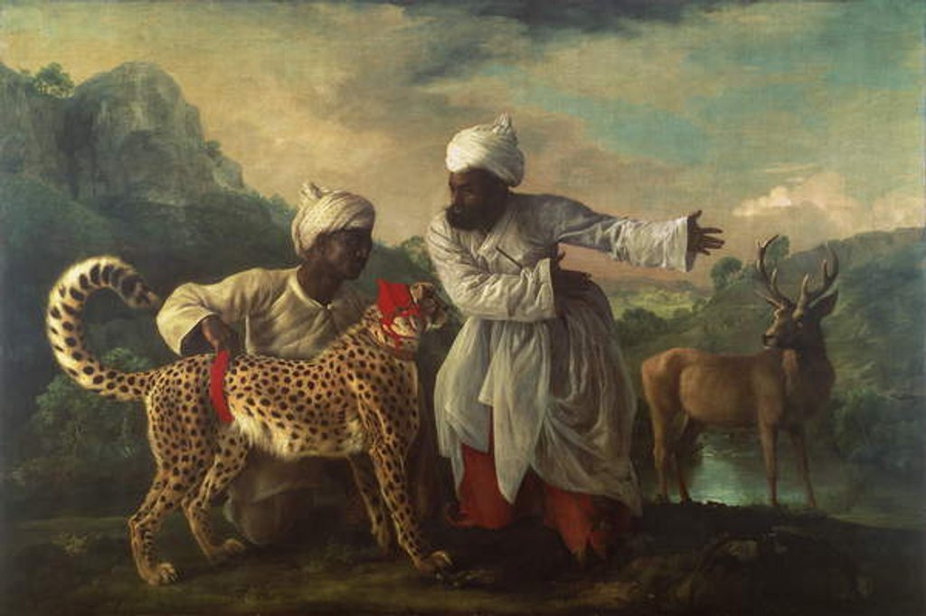 Detail of Cheetah and Stag with two Indians, c.1765 by George Stubbs