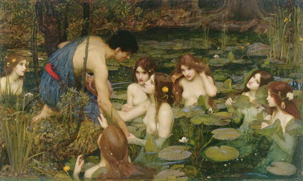 Detail of Hylas and the Nymphs, 1896 by John William Waterhouse