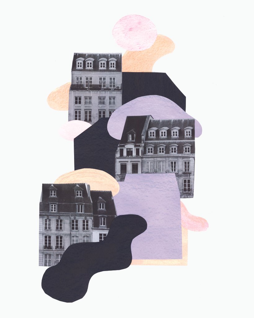 Detail of Dreamy Village by Anonymous