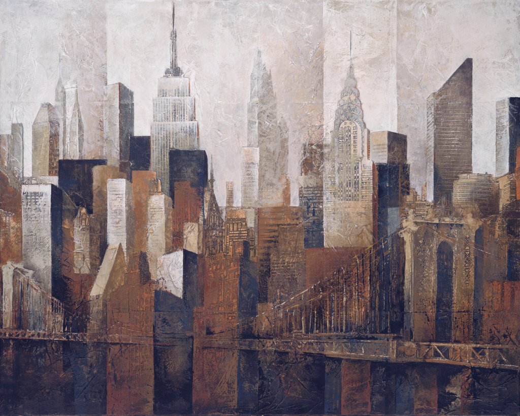 Detail of Neutral Cityscape by Anonymous