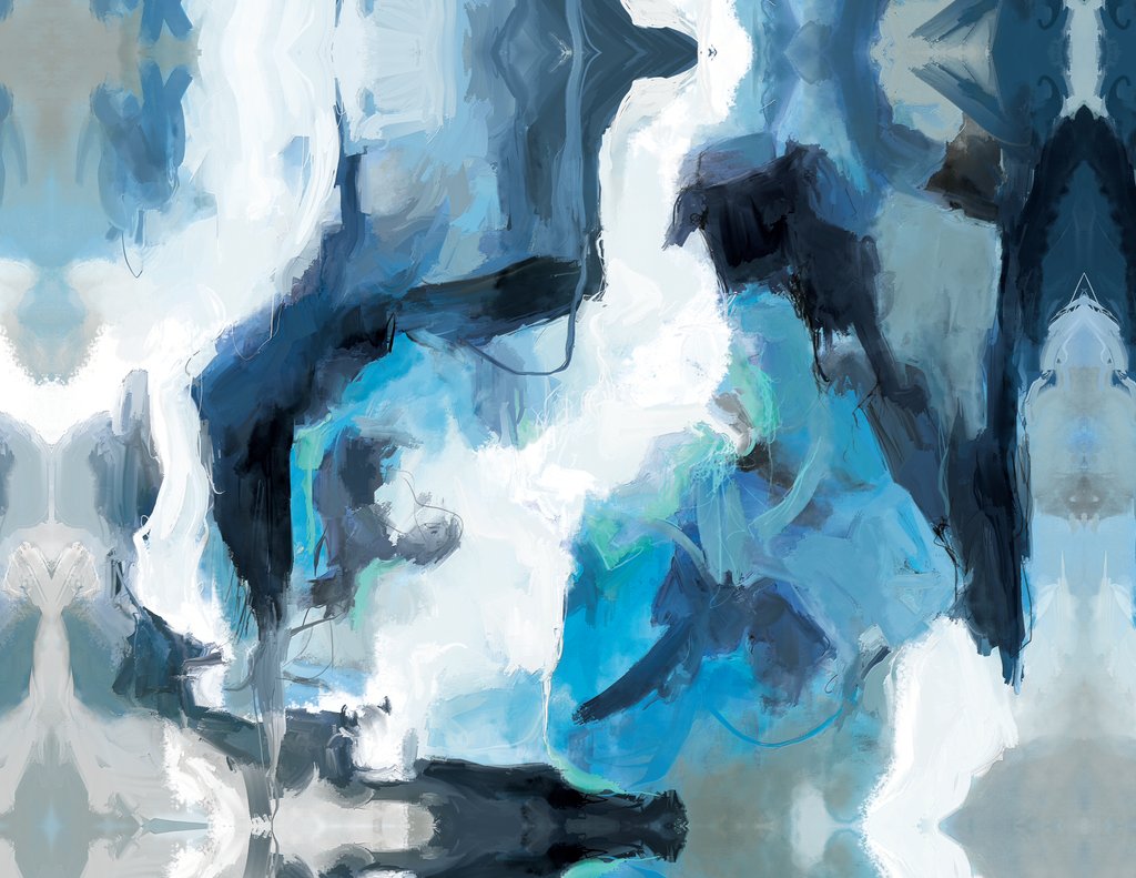 Detail of The Blue Blob 1 by Anonymous