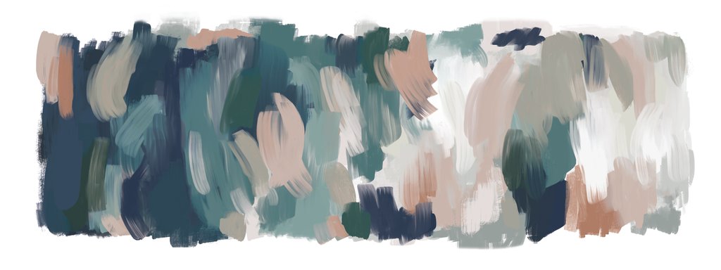 Detail of Abstract and Brushstrokes by Anonymous