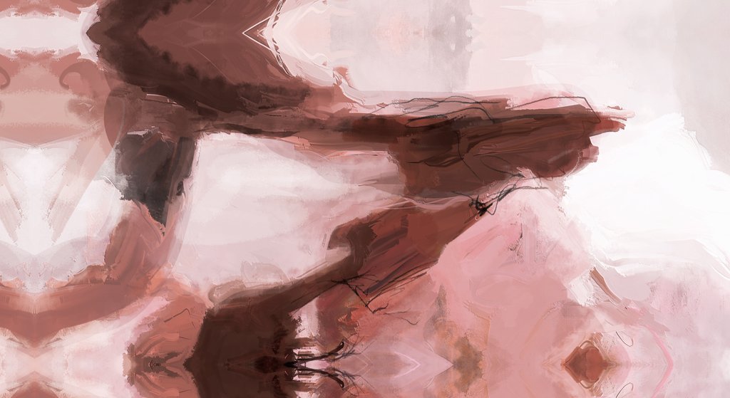 Detail of Abstract Blush Study by Anonymous