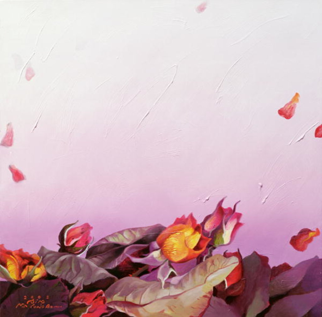 Detail of The Roses, 2002 by Myung-Bo Sim