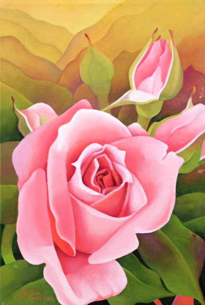 Detail of The Rose, 2002 by Myung-Bo Sim