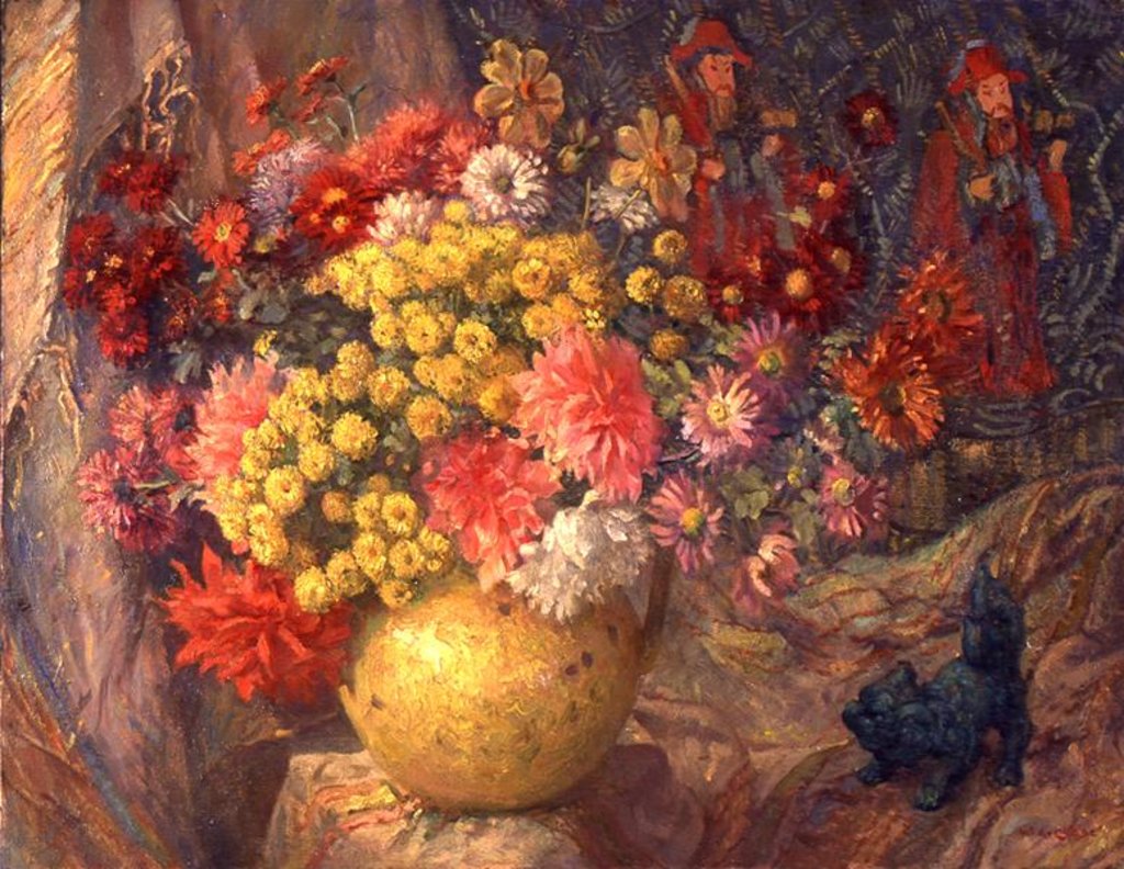 Detail of Abundant Flower Bunch, c.1930s by William Arthur Chase