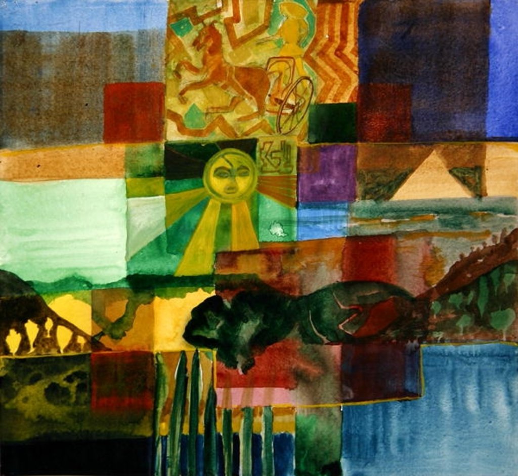 Detail of Sun God and Charioteer by Michael Chase