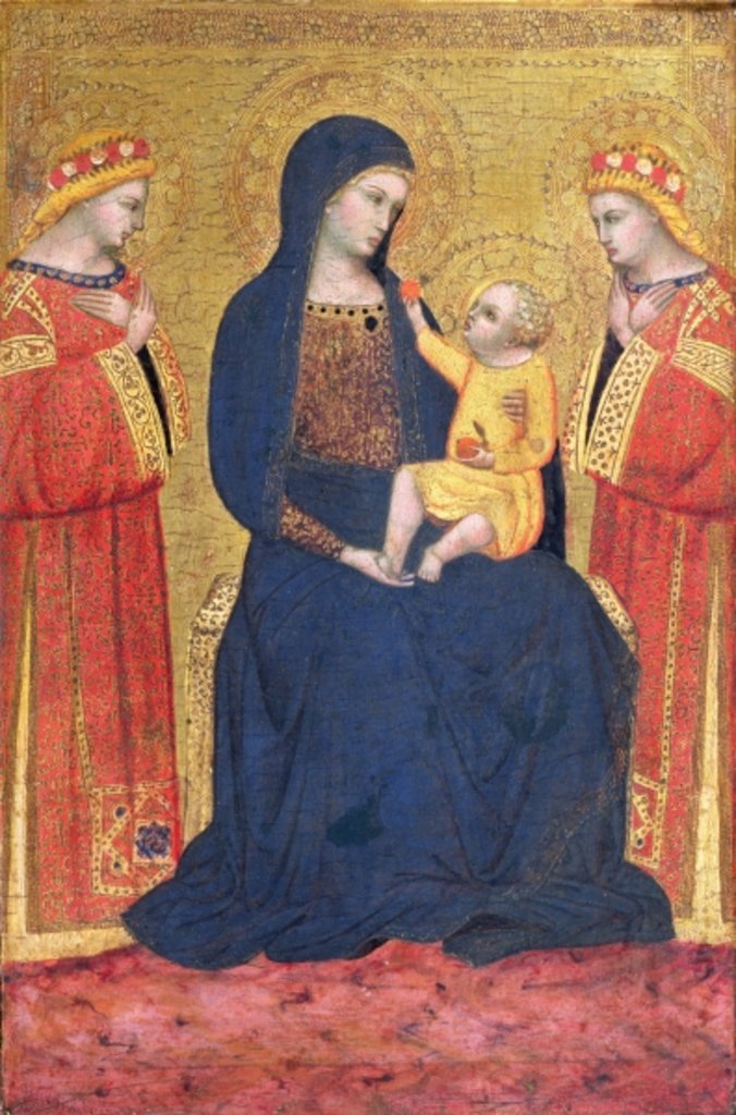 Detail of Madonna and Child by Pietro Lorenzetti