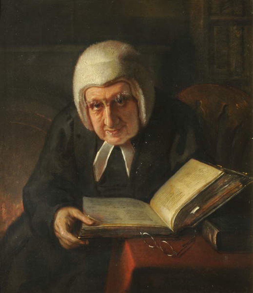 Detail of Martin Joseph Routh, President of Magdalen College, 1850 by Carl Hartmann