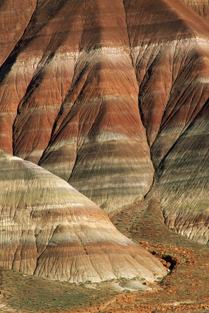 Detail of Striated Rock Formations by Anonymous