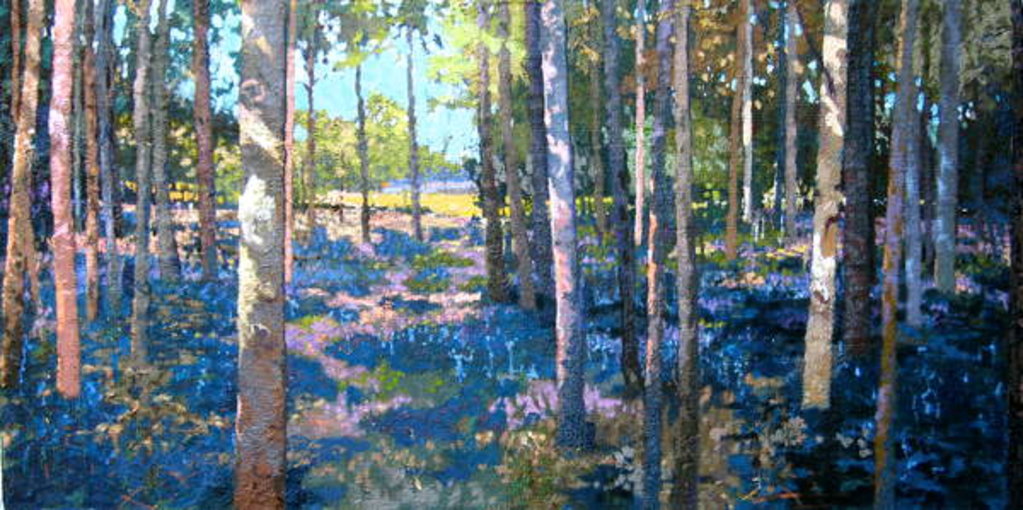 Detail of Bluebell Wood, 2009 by Martin Decent