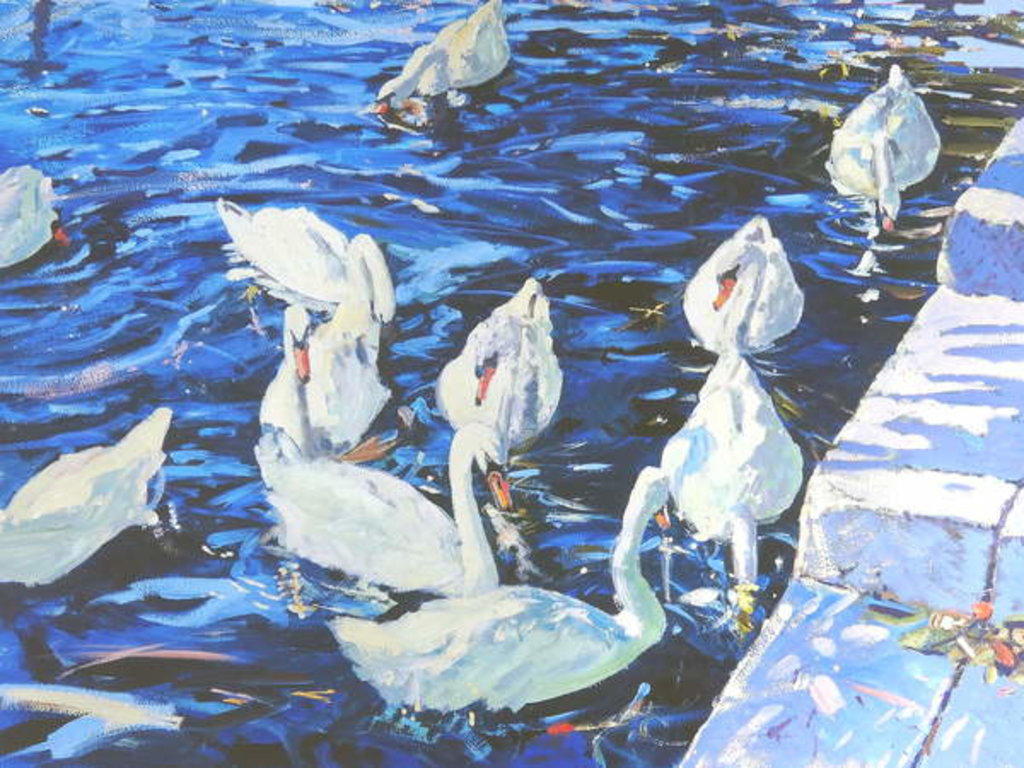 Swans, 2000 by Martin Decent