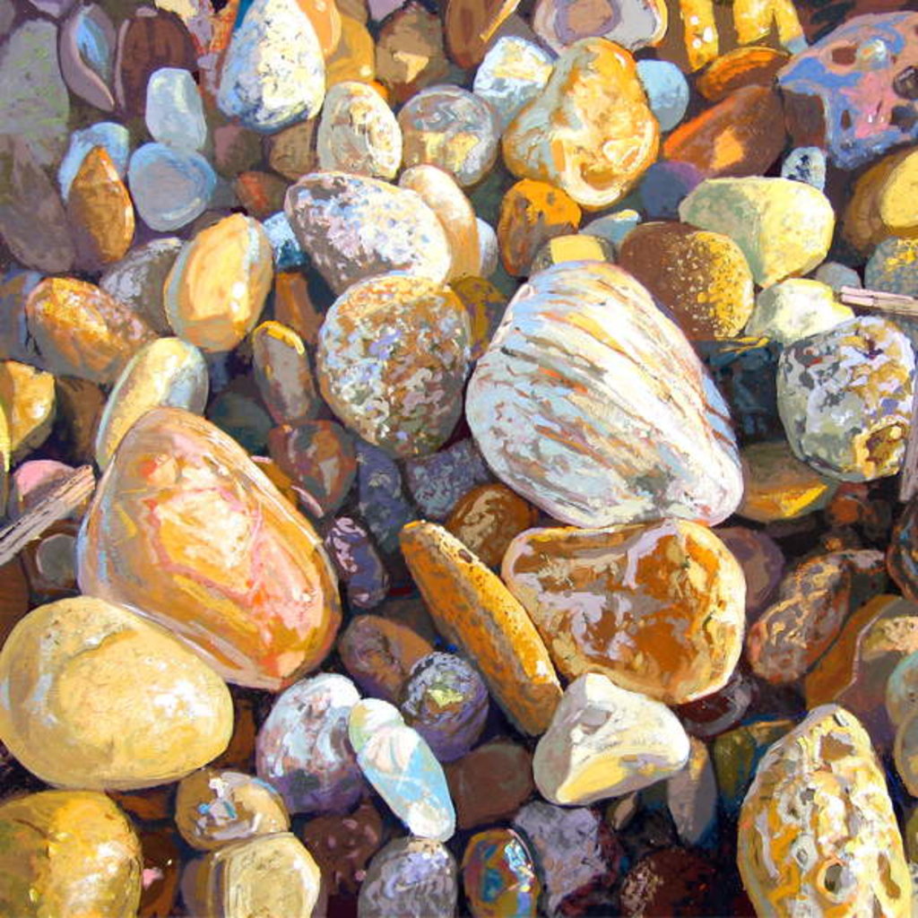 Detail of Beach Pebbles, 2007 by Martin Decent