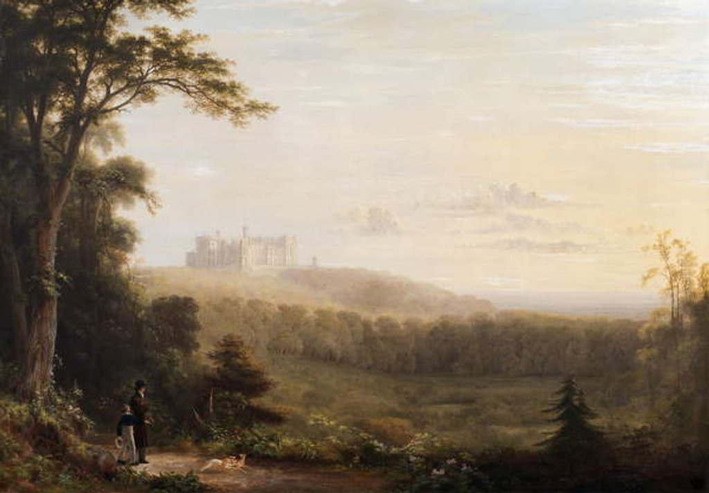 Detail of View of Belvoir castle, c.1820 by English School