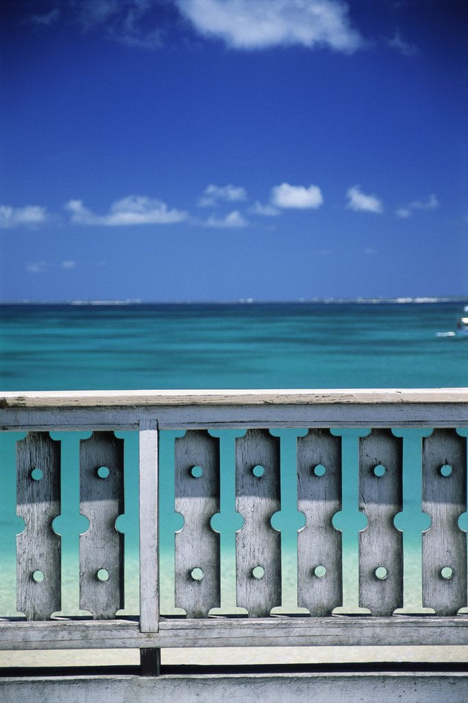 Detail of Railing next to the Beach by Anonymous