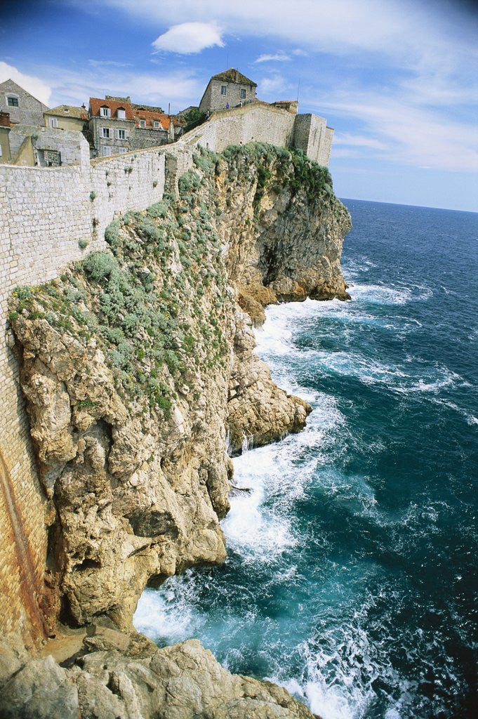 Detail of Walled Town of Dubrovnik on Dalmatian Coast by Anonymous