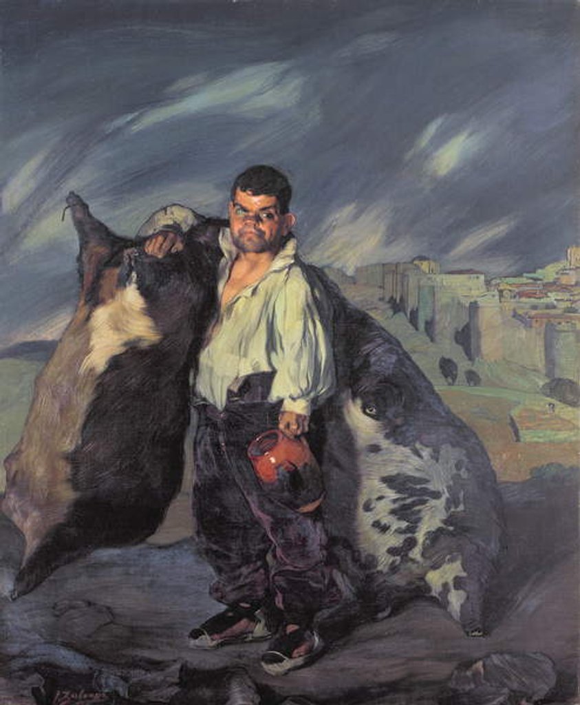 Detail of The Dwarf Gregory, 1908 by Ignacio Zuloaga y Zabaleta