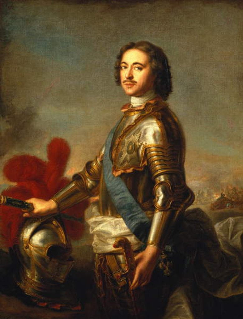 Detail of Portrait of Peter I or Peter the Great, 1717 by Jean-Marc Nattier