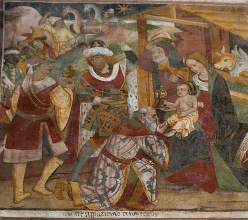 Detail of The Adoration of the Three Kings, c.1492 by Giovanni Canavesio