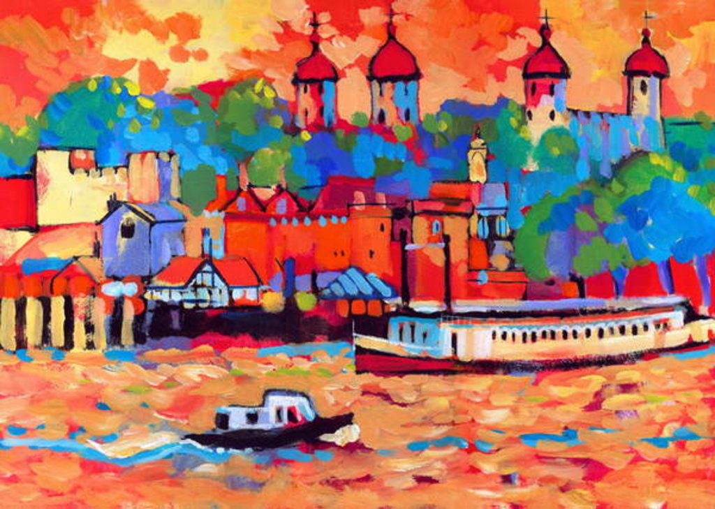 Detail of The Tower colour, 2007 by Clive Metcalfe