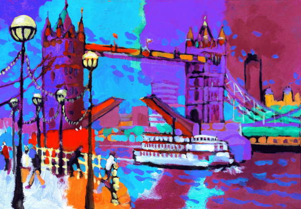 Detail of Tower Bridge, 2007 by Clive Metcalfe