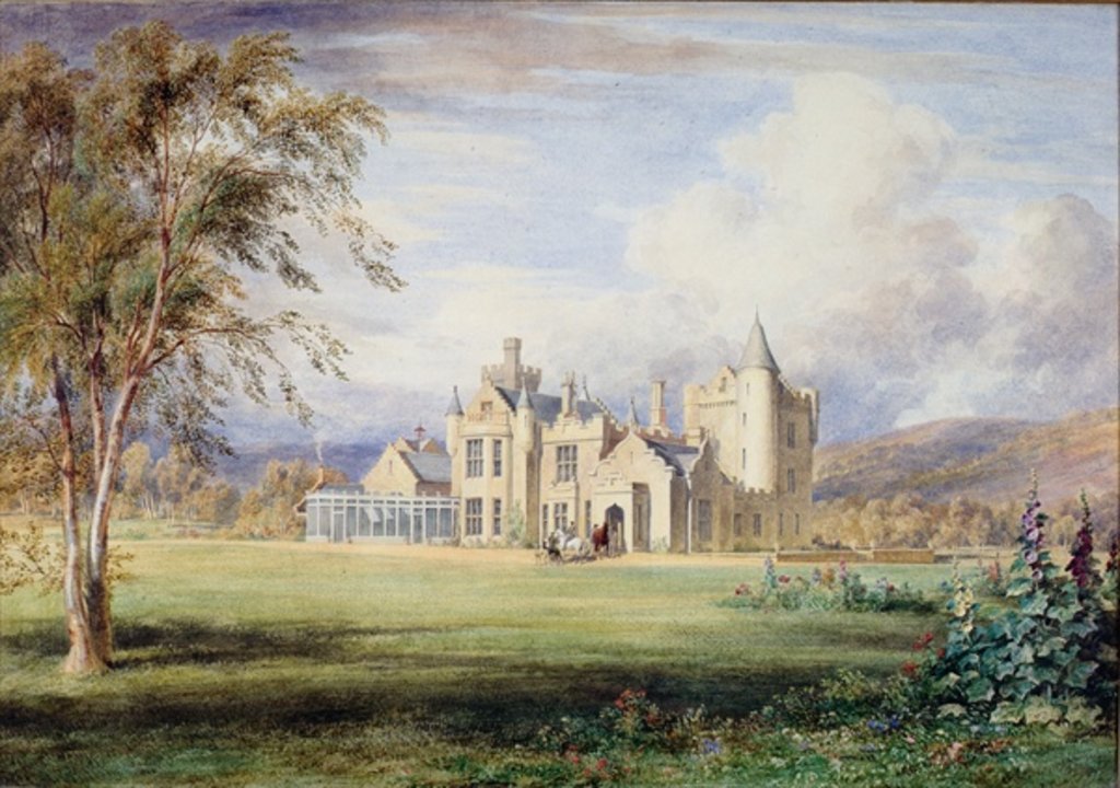 Detail of Balmoral Castle, c.1840 by James Giles