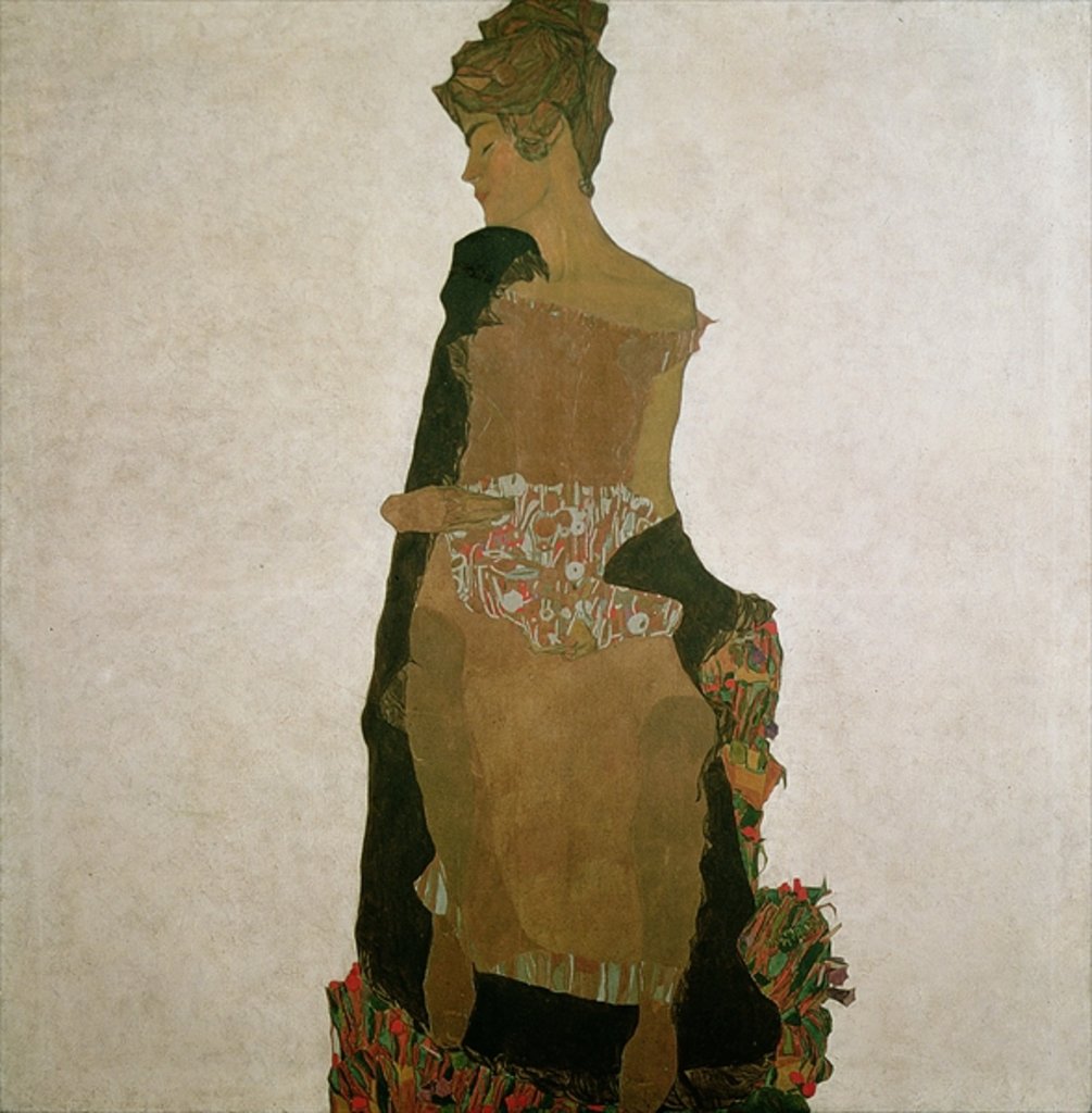 Detail of Gerti Schiele, 1909 by Egon Schiele