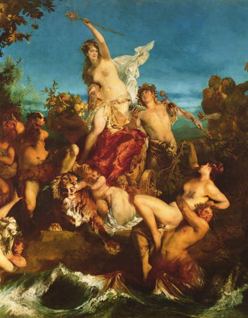Detail of The Triumph of Ariadne, 1873 by Hans Makart