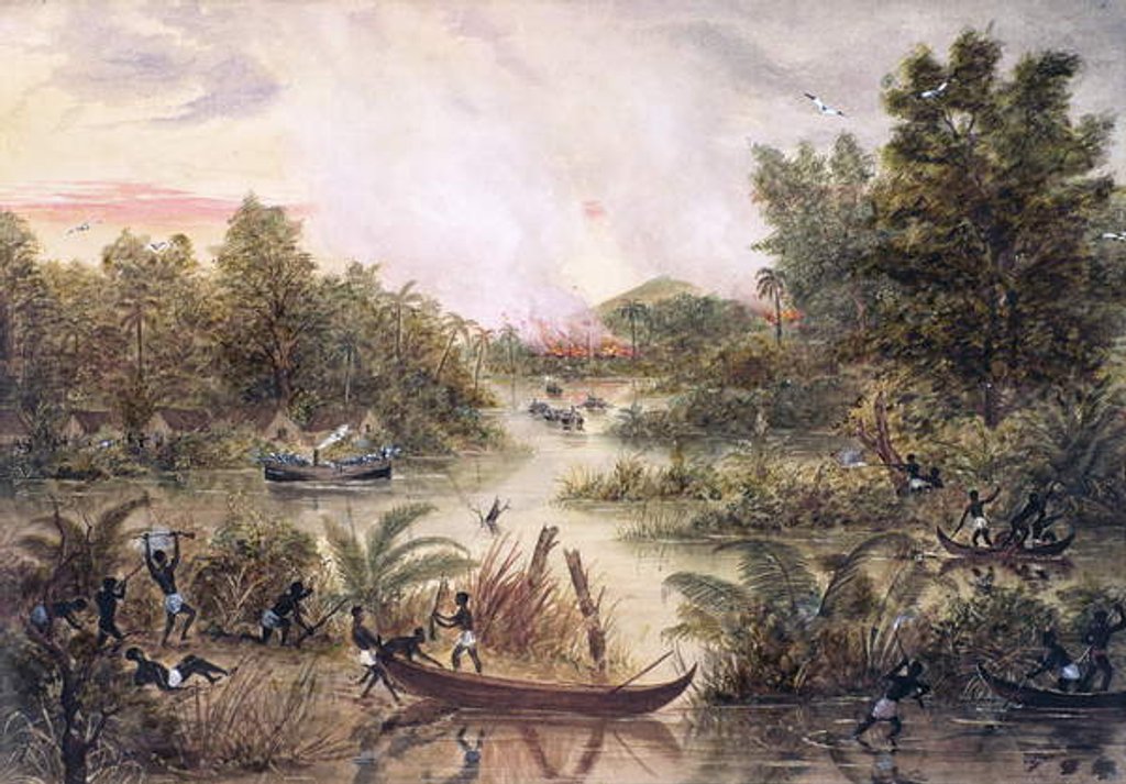 Detail of Gunboat Diplomacy, 1877 by Lt. A. Middlemass