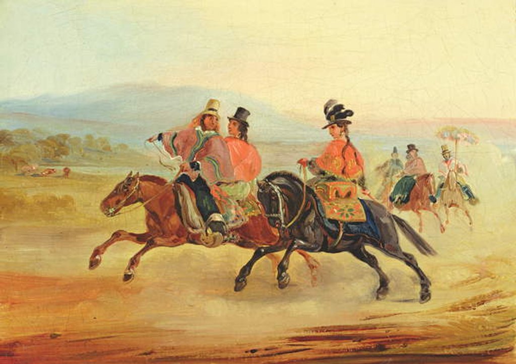 Detail of Chilean Riders, c.1835-36 by Johann Moritz Rugendas