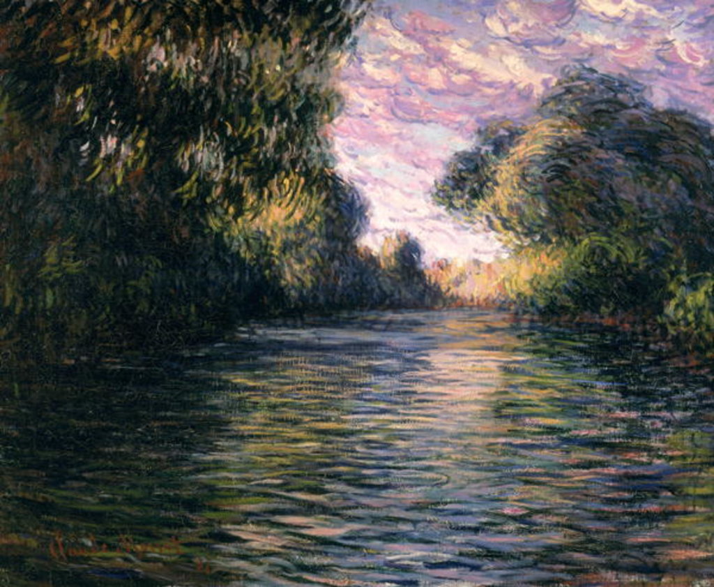 Detail of Morning on the Seine, 1897 by Claude Monet