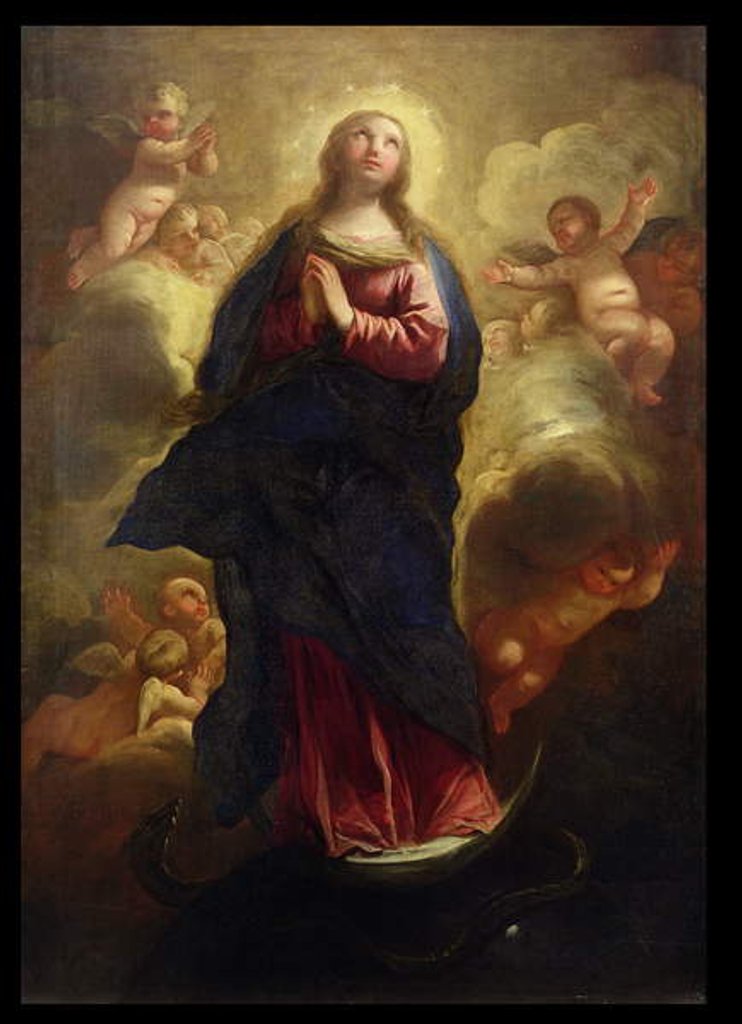 Detail of Assumption of the Virgin by Luca Giordano