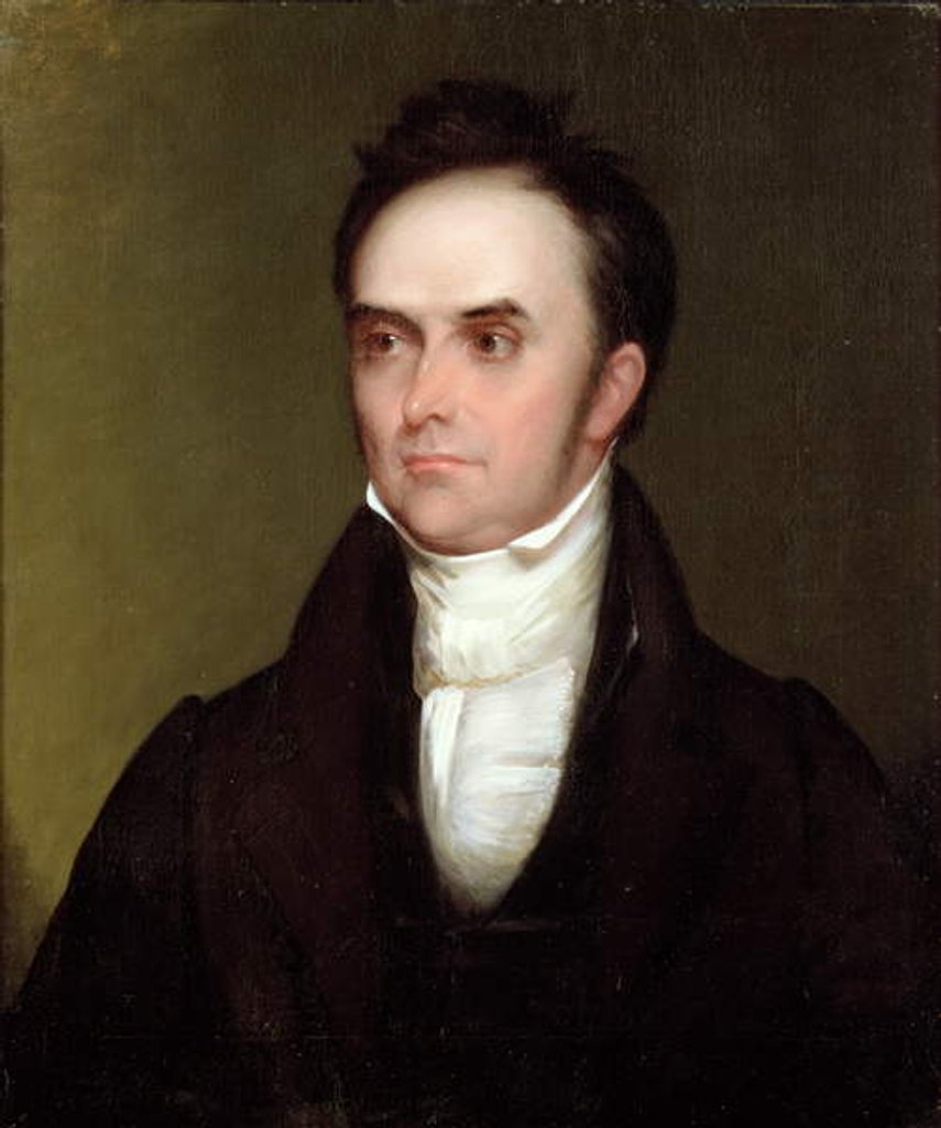 Detail of Daniel Webster, 1830 by Chester Harding