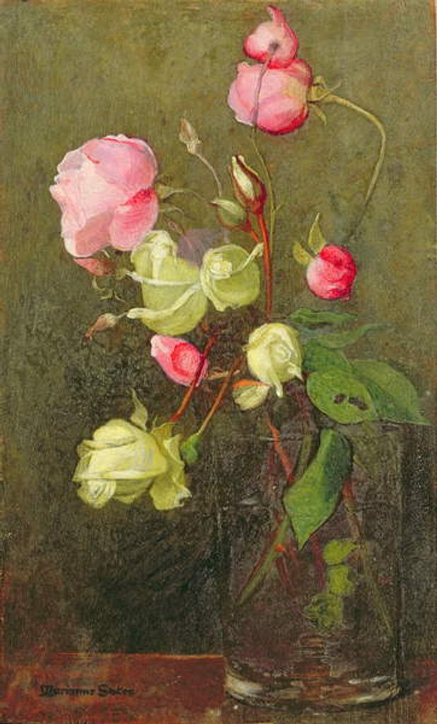 Detail of Roses by Marianne Stokes