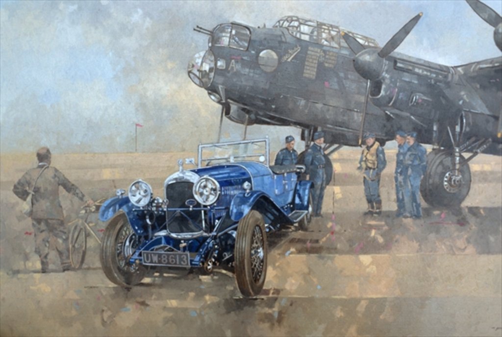 Detail of Able Mable and the Blue Lagonda by Peter Miller