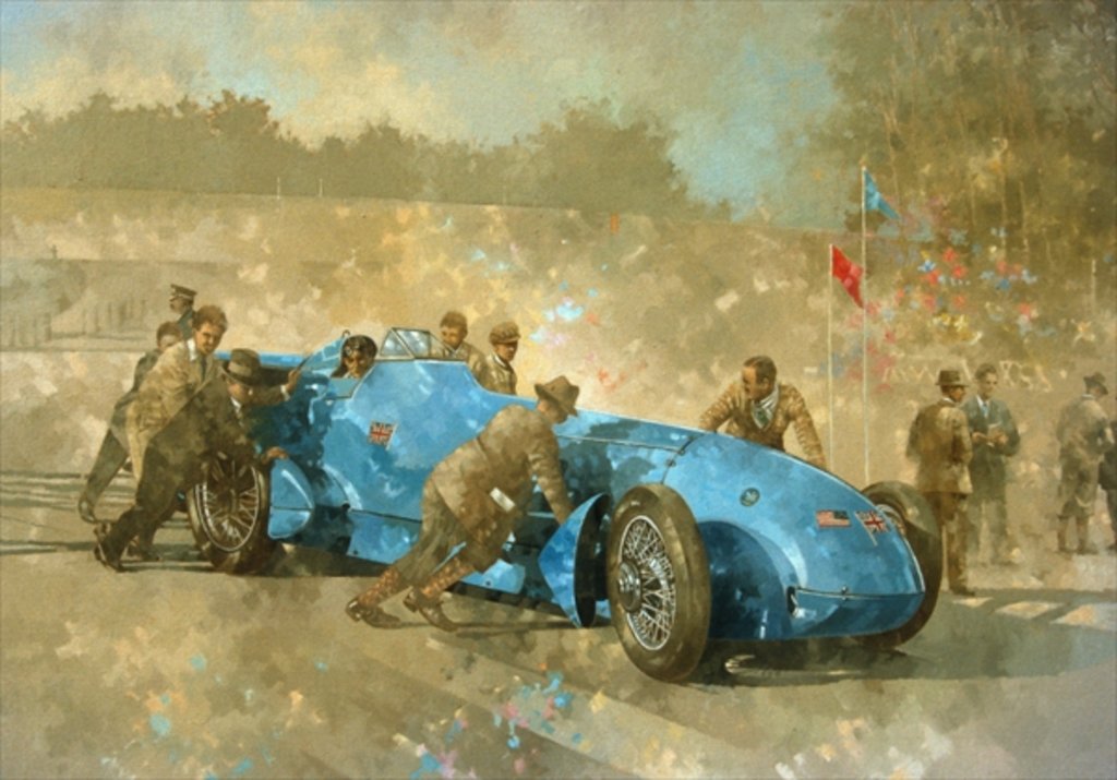 Detail of Bluebird, 1928 by Peter Miller