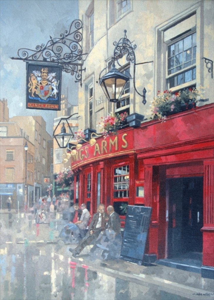 Detail of The Kings Arms, Shepherd Market, London by Peter Miller