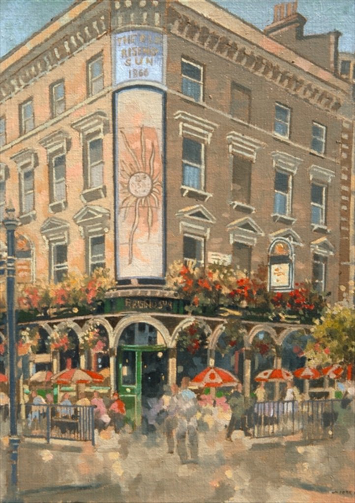 Detail of The Rising Sun, Marylebone by Peter Miller