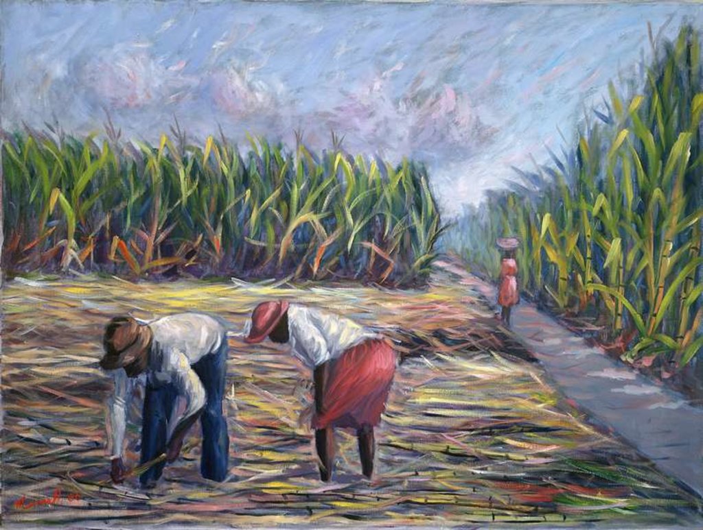 Detail of Sugarcane Harvest, 1986 by Carlton Murrell