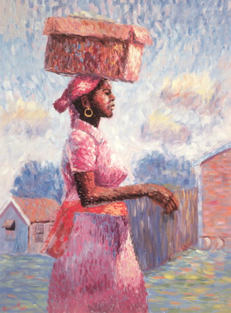 Detail of African Lady, 1988 by Carlton Murrell
