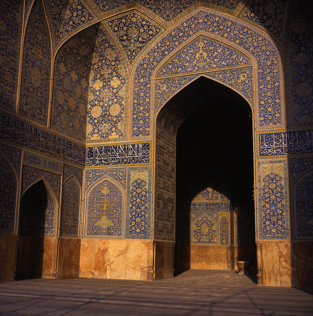 Detail of Interior of Masjed-e Imam Mosque by Anonymous