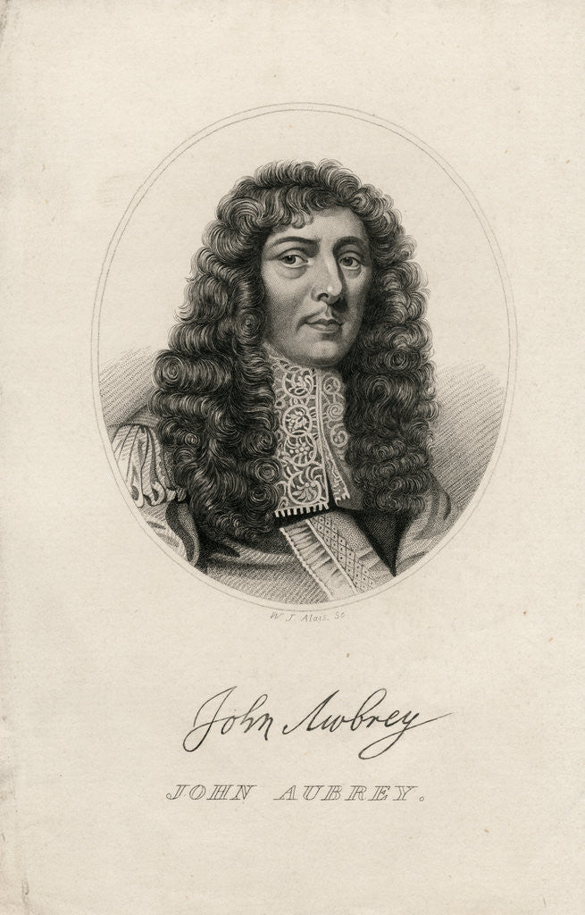 Detail of Writer John Aubrey by Anonymous
