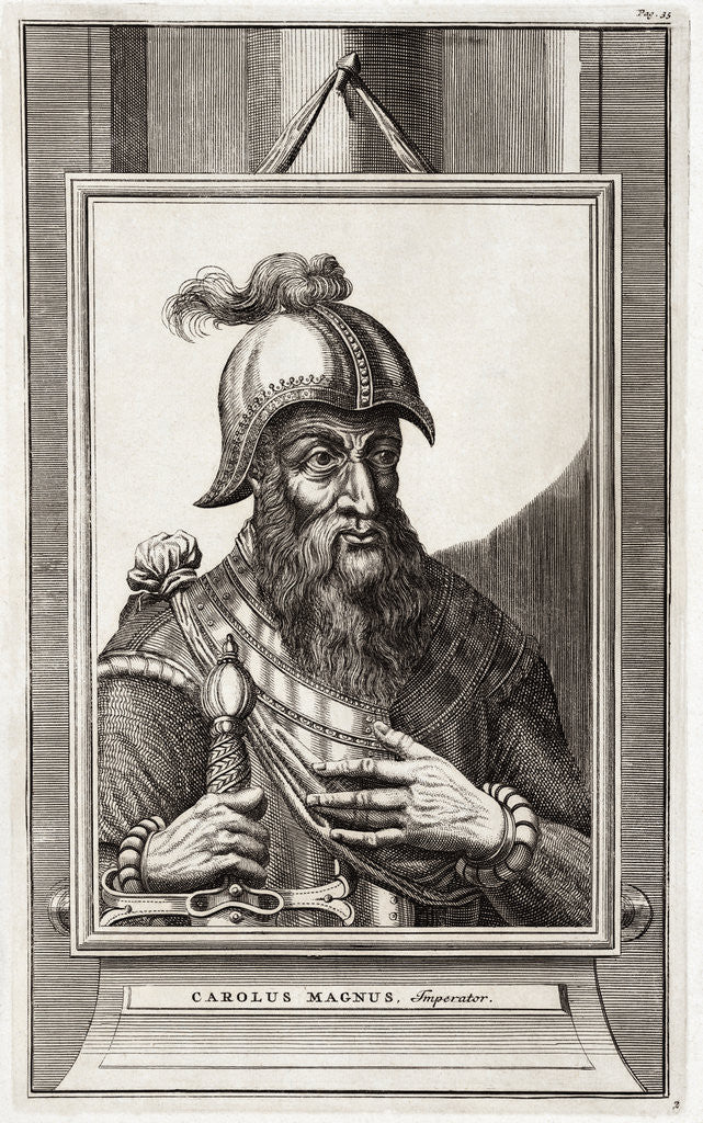 Detail of Emperor Charlemagne by Anonymous