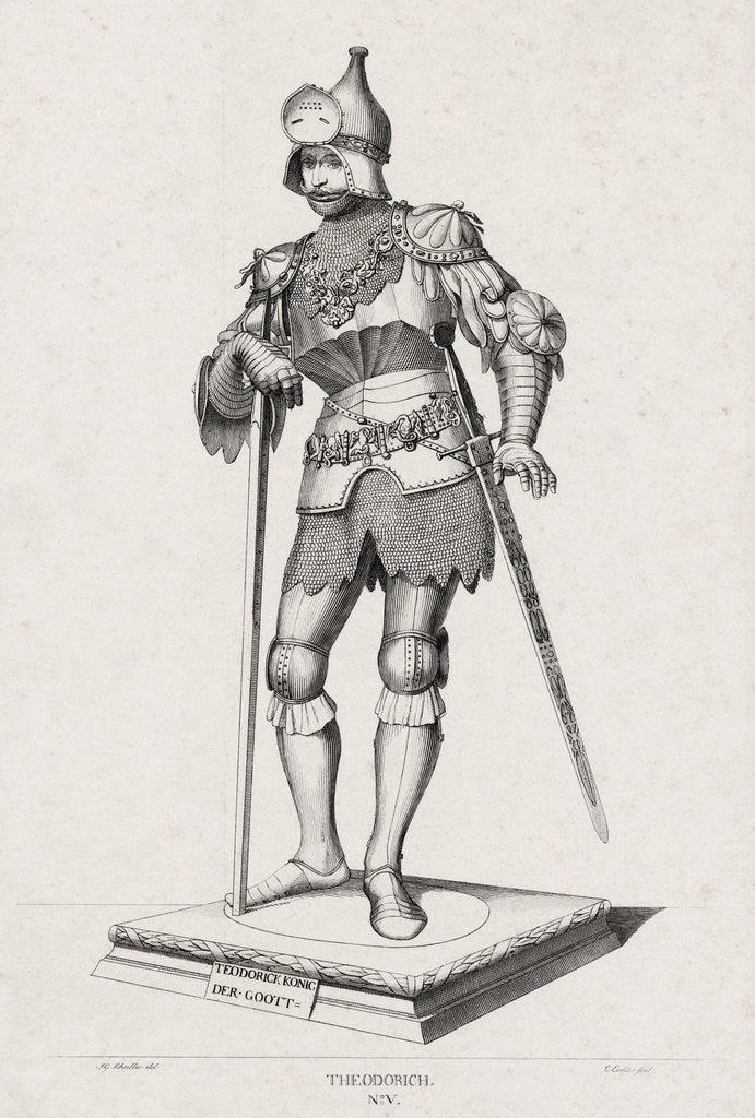 Detail of King Theodorich the Good by Anonymous