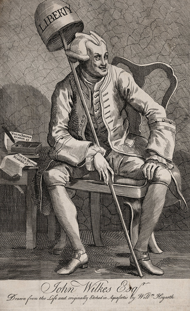 Detail of Politician and Journalist John Wilkes by Anonymous