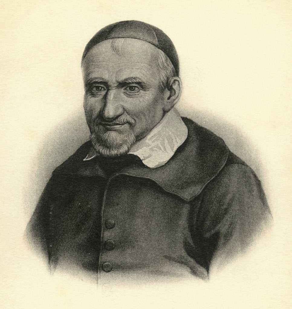 Detail of Portrait of Saint-Vincent De Paul by Anonymous