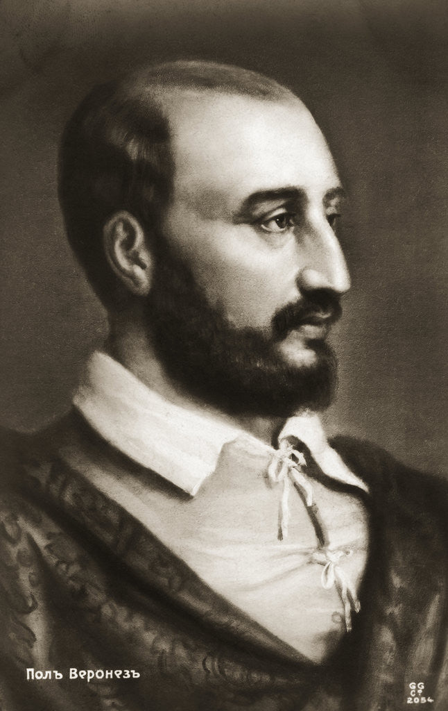 Detail of Portrait of Paolo Veronese by Anonymous