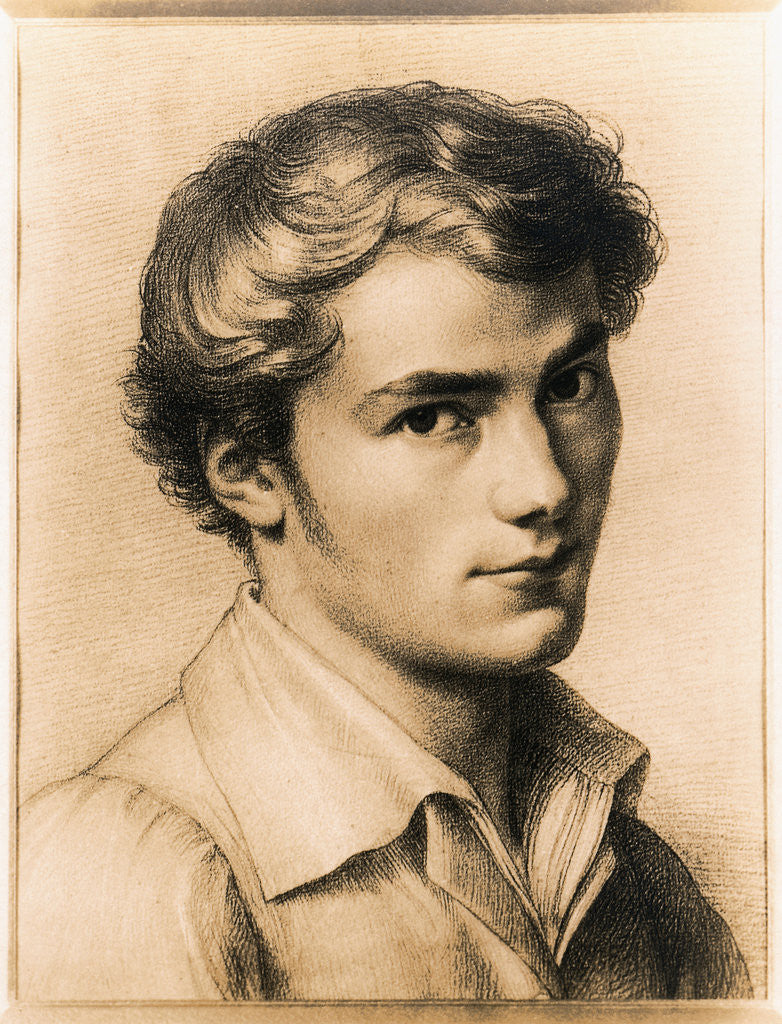 Detail of Franz Schubert by Anonymous